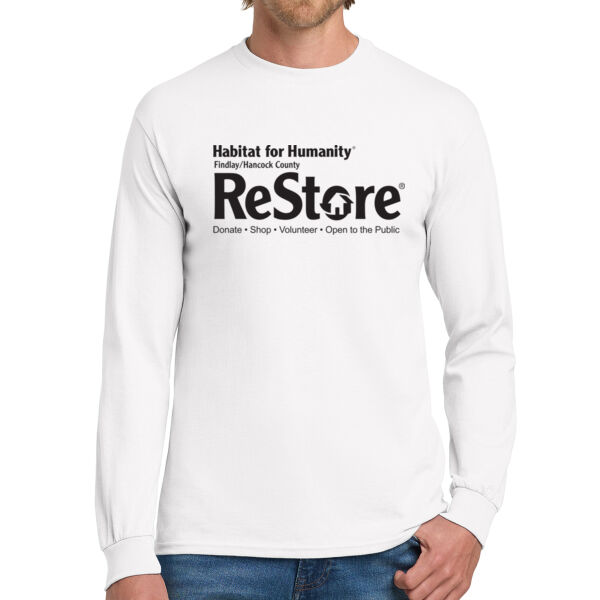 Gildan Heavy Cotton 100% Cotton Long Sleeve T-Shirt - Printed Logo Thumbnail