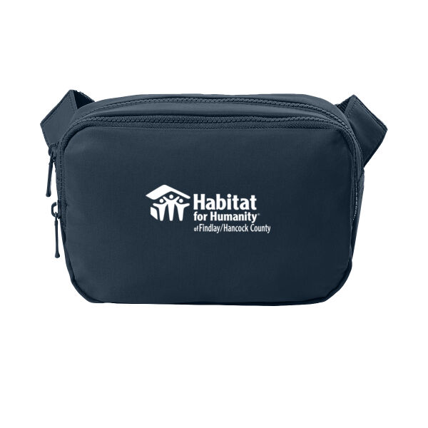 Port Authority Matte Dual-Compartment Crossbody - Embroidered Logo Thumbnail