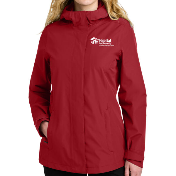 Port Authority Women's C-FREE Rain Jacket - Embroidered Logo Thumbnail