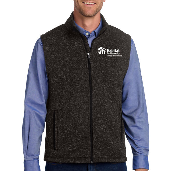Port Authority Sweater Fleece Vest - Embroidered Logo Thumbnail