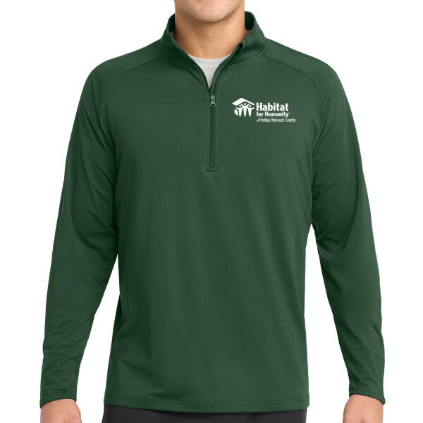 Sport-Tek Sport-Wick Stretch 1/4 Zip Pullover - Embroidered Logo Thumbnail