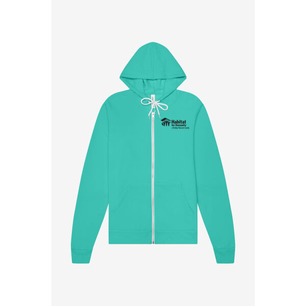 BELLA+CANVAS Unisex Sponge Fleece Full-Zip Hoodie - Embroidered Logo Thumbnail
