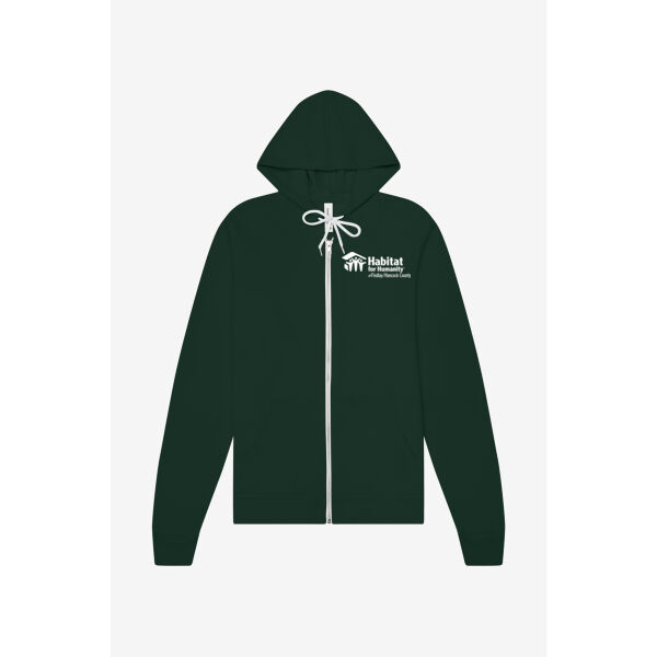 BELLA+CANVAS Unisex Sponge Fleece Full-Zip Hoodie - Embroidered Logo Thumbnail