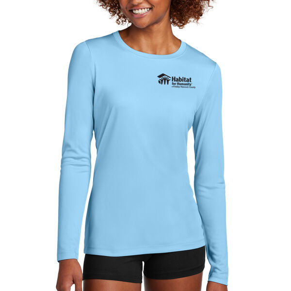 Sport-Tek Women's Posi-UV Pro Long Sleeve - Printed Logo Thumbnail