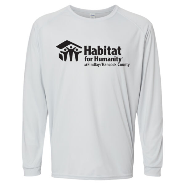 VOLUNTEER TEE - Paragon Unisex Long Islander Performance Long Sleeve T-Shirt - Printed Logos Thumbnail
