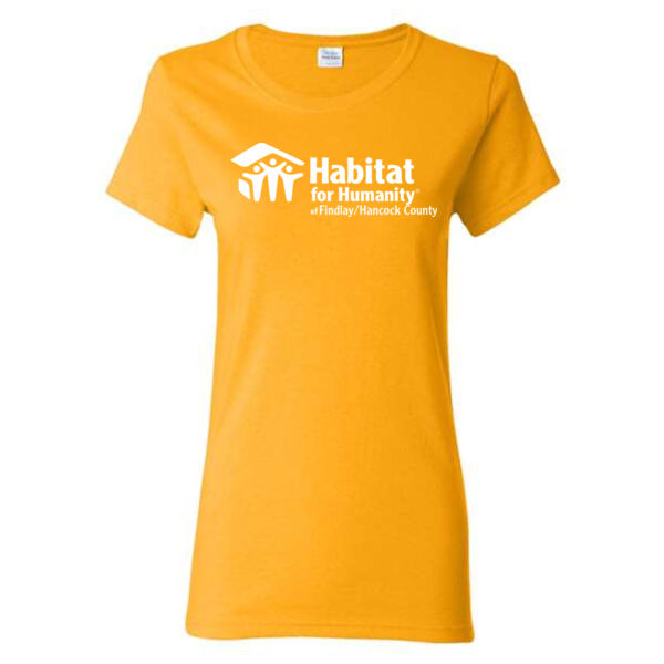 VOLUNTEER TEE - Gildan Women's Heavy Cotton T-Shirt - Printed Logos Thumbnail