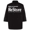 Ten Pearl Button Black Chef Coat Thumbnail