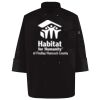Ten Pearl Button Black Chef Coat Thumbnail