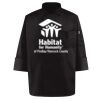 Black Knot Button Chef Coat Thumbnail